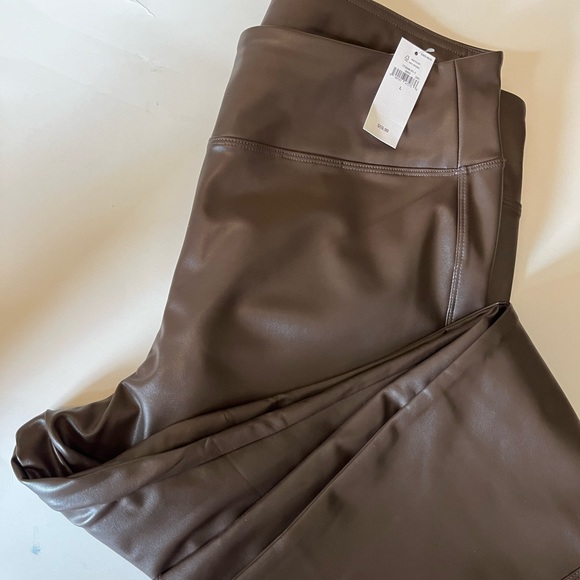 Gap Factory Vegan Ponte Leggings - Brown, Size L - Picture 1 of 2